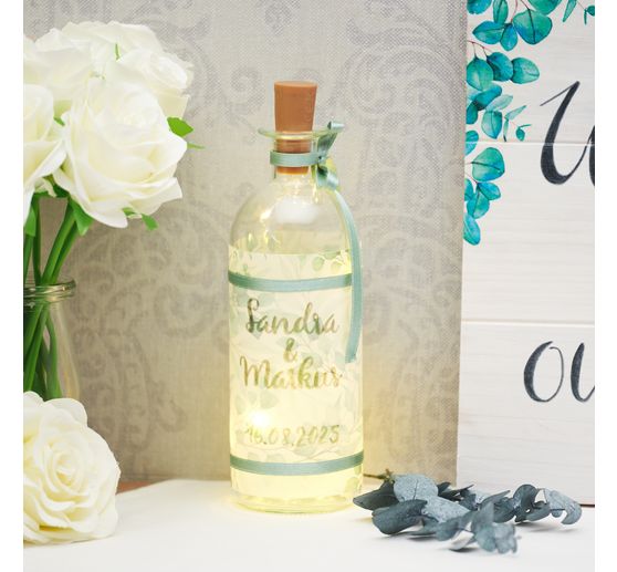 VBS Glass vases "Bottle", 2 pieces