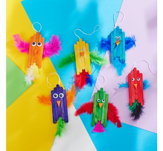 Fluffy feather mix "Intense colors"