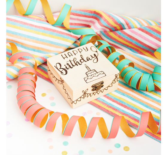 VBS Scatola di legno, quadrata