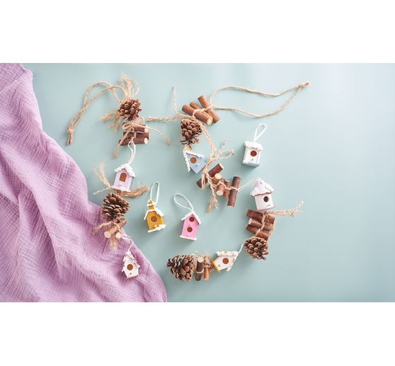 Casette per uccelli decorative "Minis" di VBS, set di 8 pezzi