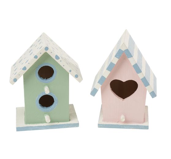 VBS Decorative birdhouses "Minis", set of 2
