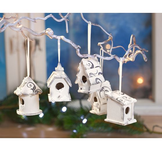 VBS Decorative birdhouses "Minis", set of 8
