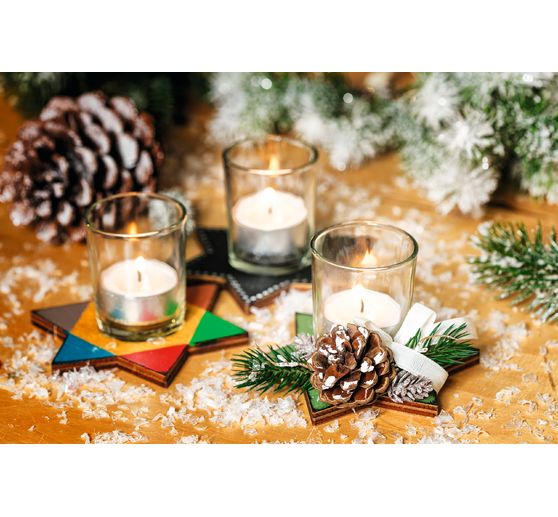 VBS Tealight holder "Star", 12 pieces