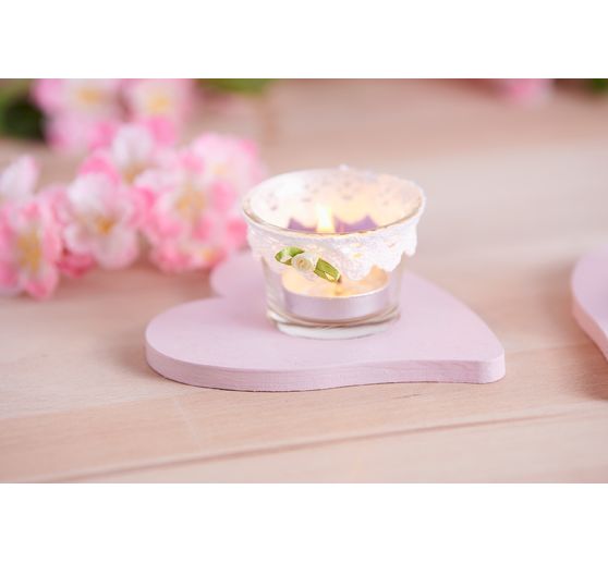 VBS Tea light jars "Curved", 12 pieces