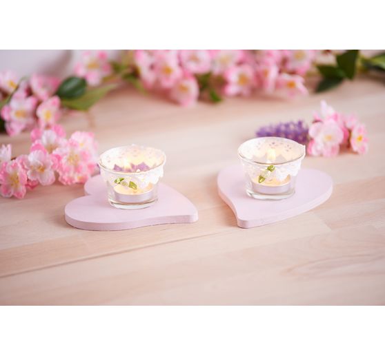 VBS Tea light jars "Curved", 12 pieces