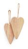 VBS Wooden decoration pendant "Heart", 2 pieces