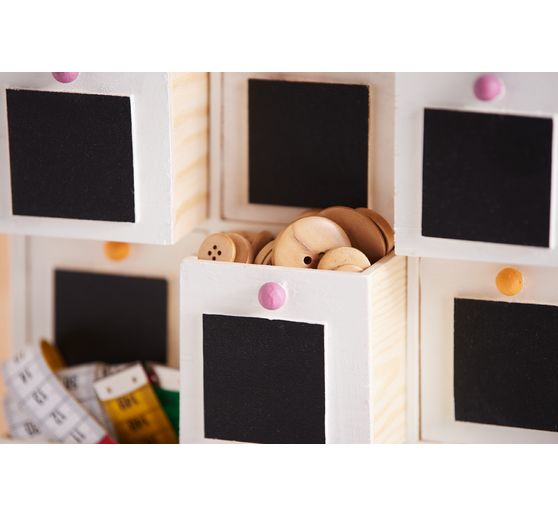 Cassettiera VBS con cassetti a lavagna