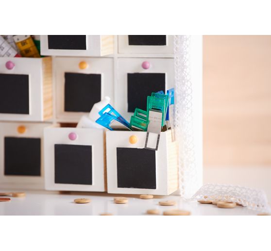 Cassettiera VBS con cassetti a lavagna