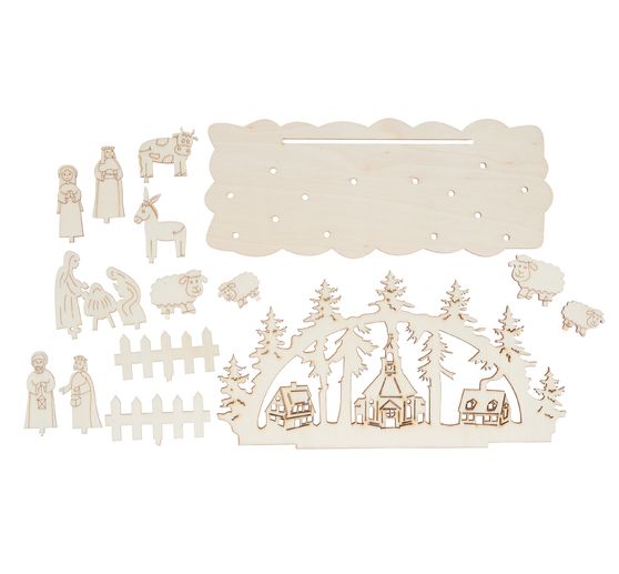 VBS Wooden building kit "Christmas crib"