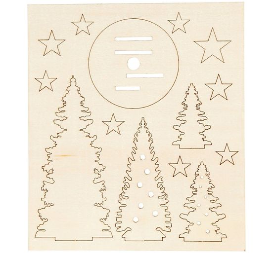 Wood-Wood building kit "Fir trio", plywood