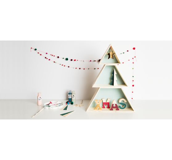 Fir tree wooden box set