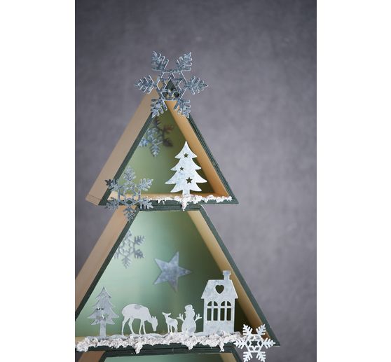 Fir tree wooden box set