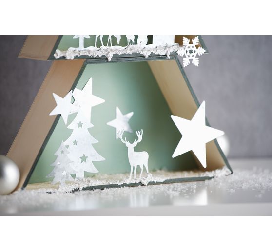 Fir tree wooden box set