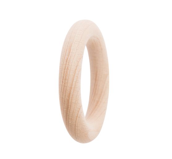 Rico Design anello in legno per sonaglio, natura