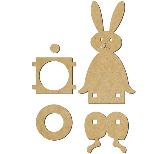 Edge stool "Hase Diddy", MDF wood