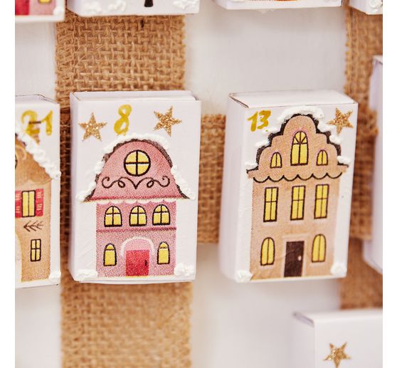 Scatole di fiammiferi VBS "Bianco", 11 cm