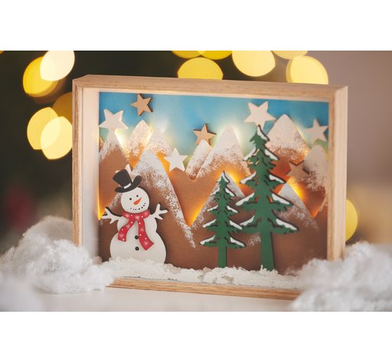 Decorative frame, approx. 21,5 x 16,5 x 4 cm