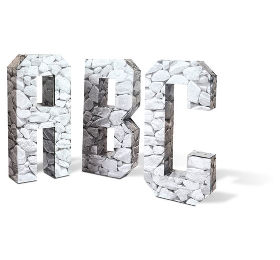 Cartoncino fotografico con motivi "Bianco pietra".