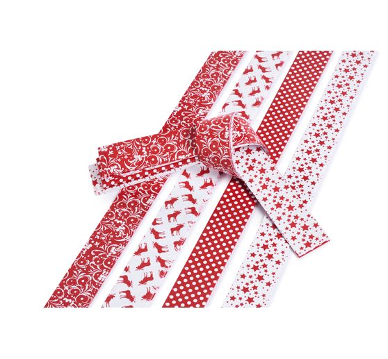 Paper strips "Scandinavian X-Mas", 25 mm