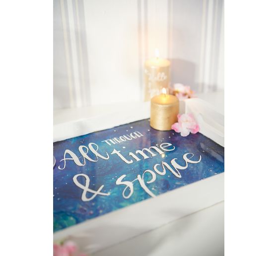 Vassoio in legno VBS, set di 3 pezzi