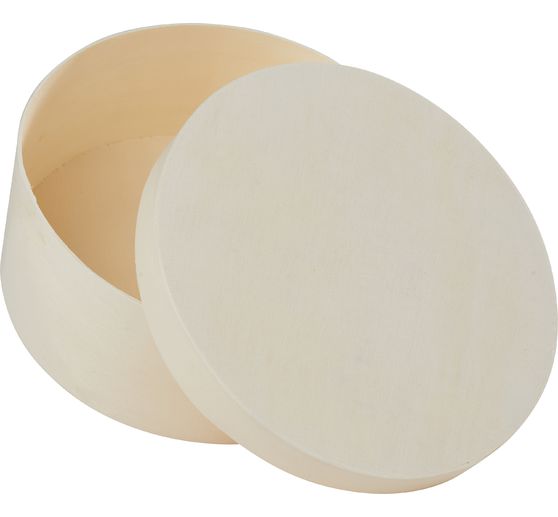 VBS Scatola di trucioli di legno "Round", Ø 12 cm