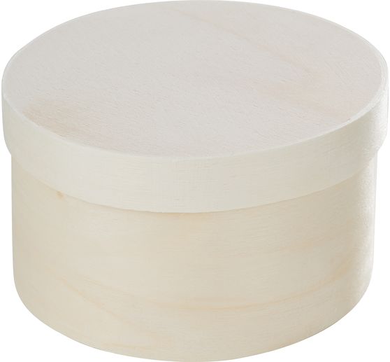 VBS Wooden chip box, Ø 9 cm