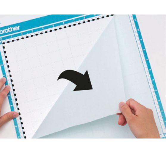 brother Adhesive foil for fabric cuts, 30,5 x 30,5 cm