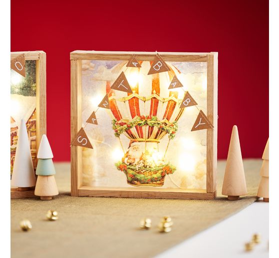 Napkin "Santa's Air Balloon"