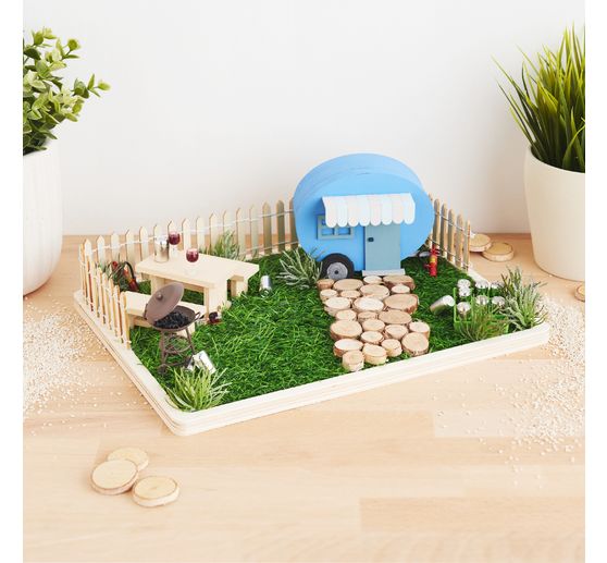 Miniature garden grill