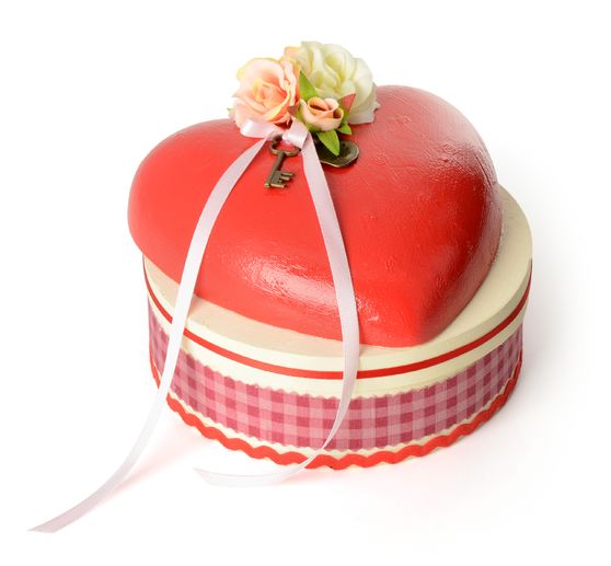 VBS Scatola di trucioli di legno "Round", Ø 15 cm