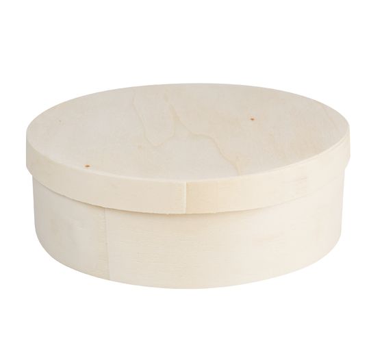 VBS Scatola di trucioli di legno "Round", Ø 15 cm