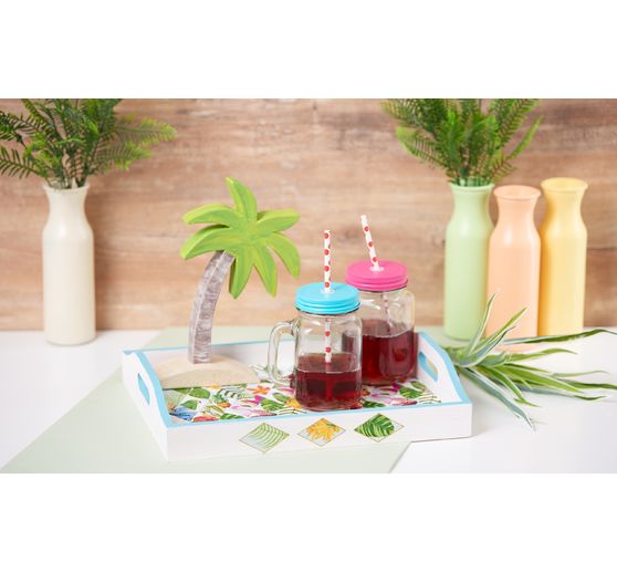 Vassoio in legno VBS, set di 3 pezzi