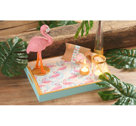 Vassoio in legno VBS, set di 3 pezzi