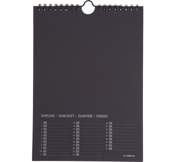 Handicraft permanent calendar, 17 x 24 cm