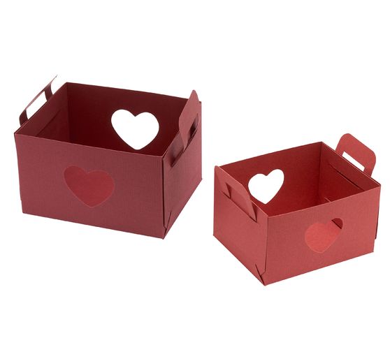 Set di stencil per VBS "Cuore di cestino ritagliato".