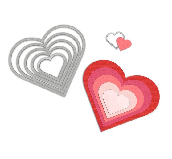 Sizzix Framelits "Heart" Punching Template
