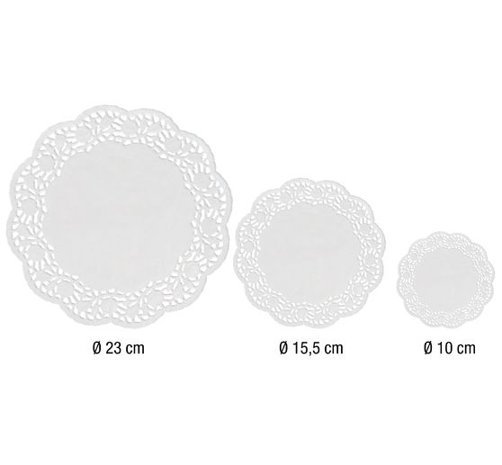 VBS Paper lace doily, White