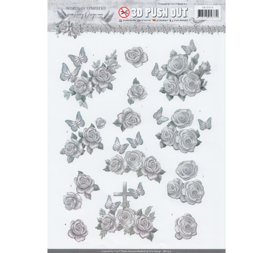 3D punching sheet set "Words of Sympathy"