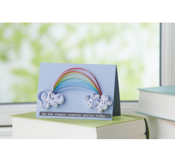 VBS Quilling stripes "White", 3 mm, 600 pieces