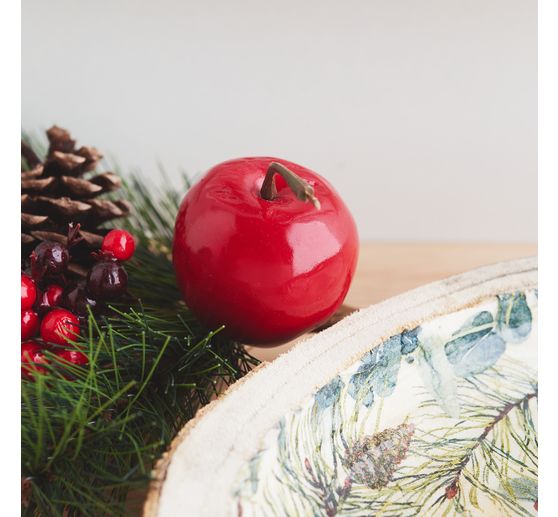 Rind decorative bowl, flat, natural