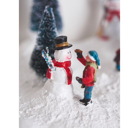 Styrofoam landscape with snow