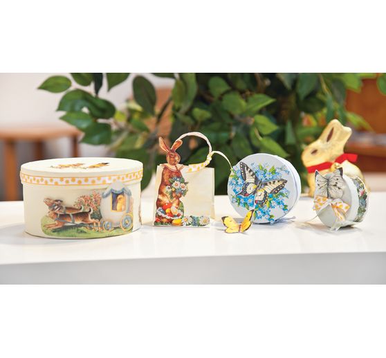 VBS Cardboard boxes "Round", set of 12