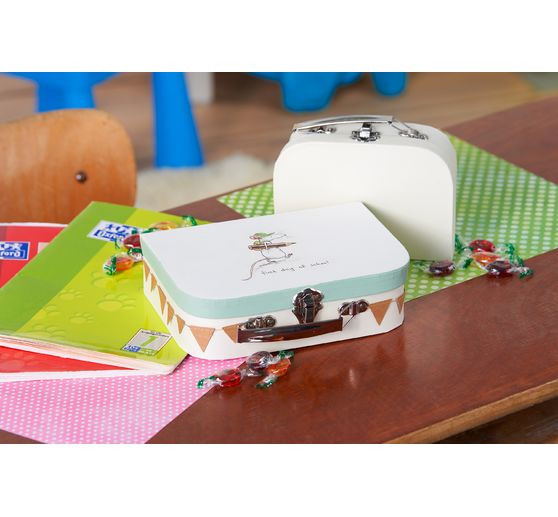 VBS Suitcase, set of 2, made of cream-coloured cardboard