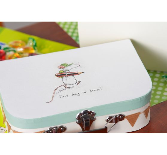 VBS Suitcase, set of 2, made of cream-coloured cardboard