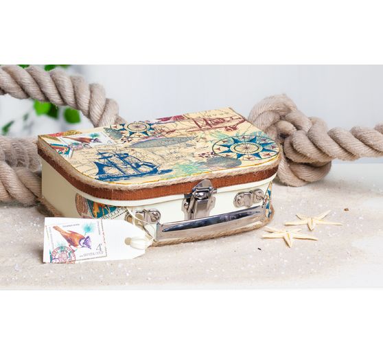 VBS Suitcase, set of 2, made of cream-coloured cardboard