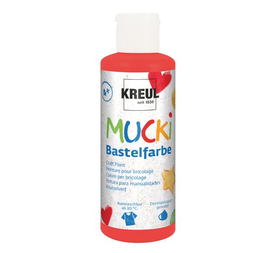 MUCKI Handicraft paint, Set of 6 80 ml