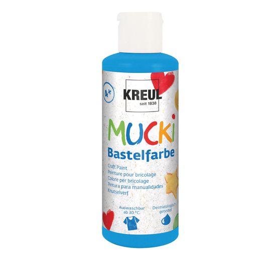 MUCKI Handicraft paint, Set of 6 80 ml