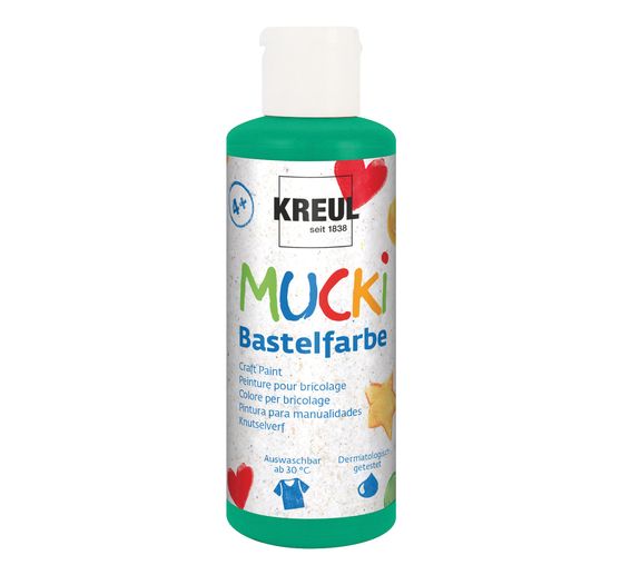 MUCKI Handicraft paint, Set of 6 80 ml