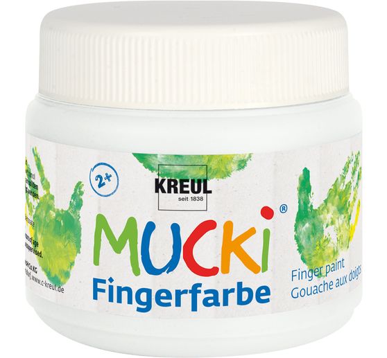 MUCKI Finger paint, set of 6, 150 ml each