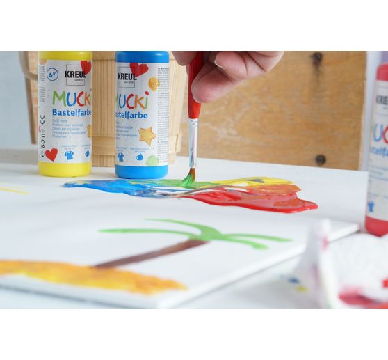 MUCKI Handicraft paint, Set of 6 80 ml